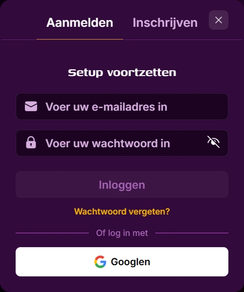 Duckysino mobiel inloggen met e-mail en wachtwoord